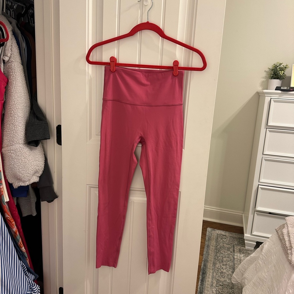 Women's Pink High-Waisted Leggings